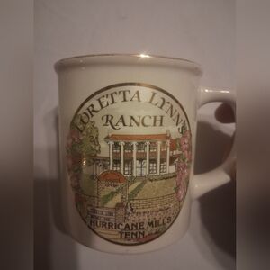 Loretta Lynn's Ranch White Mug 24k GOLD